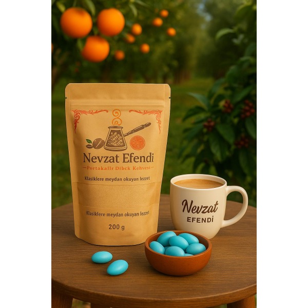 nevzatefendi Nevzat Efendi Portakallı Dibek Kahvesi 200 G – Doğal, Taze
