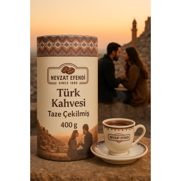 nevzatefendi Nevzat Efendi Türk Kahvesi 400g – Brezilya Menşeli, Katkısız, Çifte Kavrulmuş