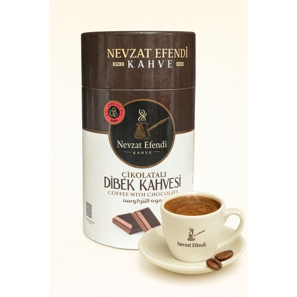 Nevzat Efendi Çikolatalı Dibek Kahvesi 400 g – Yoğun Lezzetli Özel Karışım